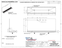 Thumbnail for Wall Mount Drip Tray with Double Drains | 6-3/8