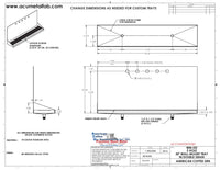 Thumbnail for Wall Mount Drip Tray with Double Drains | 6-3/8