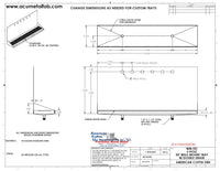 Thumbnail for Wall Mount Drip Tray with Double Drains | 6-3/8