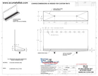 Thumbnail for Wall Mount Drip Tray with Double Drains | 6-3/8