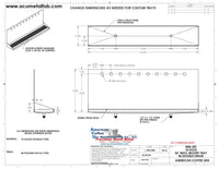 Thumbnail for Wall Mount Drip Tray with Double Drains | 6-3/8