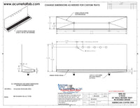 Thumbnail for Wall Mount Drip Tray with Double Drains | 6-3/8