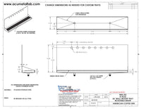 Thumbnail for Wall Mount Drip Tray with Double Drains | 6-3/8