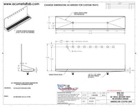 Thumbnail for Wall Mount Drip Tray with Double Drains | 6-3/8