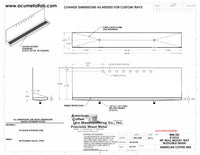 Thumbnail for Wall Mount Drip Tray with Double Drains | 6-3/8