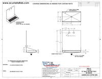 Thumbnail for Wall Mount Drip Tray with Drain | 6-3/8