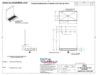 Thumbnail for Wall Mount Drip Tray with Drain | 6-3/8