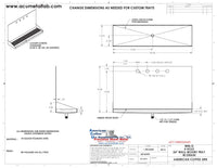 Thumbnail for Wall Mount Drip Tray with Drain | 6-3/8