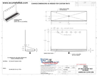 Thumbnail for Wall Mount Drip Tray with Drain | 6-3/8