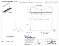 Thumbnail for Wall Mount Drip Tray with Drain | 6-3/8