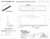 Thumbnail for Wall Mount Drip Tray with Drain | 6-3/8