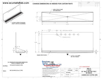 Thumbnail for Wall Mount Drip Tray with Drain | 6-3/8