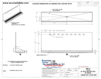 Thumbnail for Wall Mount Drip Tray with Drain | 6-3/8