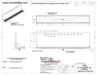 Thumbnail for Wall Mount Drip Tray with Drain | 6-3/8