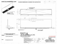 Thumbnail for Wall Mount Drip Tray with Drain and Rinser Hole | 8