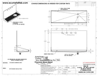 Thumbnail for Wall Mount Drip Tray with Right Drain and Rinser Hole | 8