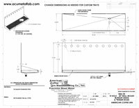 Thumbnail for Wall Mount Drip Tray with Right Drain and Rinser Hole | 8