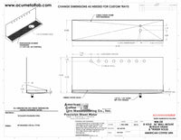 Thumbnail for Wall Mount Drip Tray with Drain and Right Rinser Hole | 8