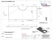 Thumbnail for Surface Mount Drip Tray with Cut Out and Offset Drain and Rinser Hole | 8