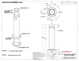 Draft Beer Column Tower Drawing