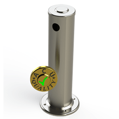 Draft Arm 3" X 14" Tall | Draft Beer Tower Column Tower | S/S # 4 - ACU Precision Sheet Metal