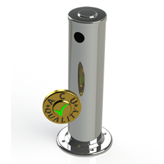 Draft Arm 3" X 14" Tall | Draft Beer Tower Column Tower | S/S # 8 - ACU Precision Sheet Metal