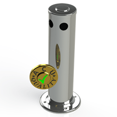 Draft Arm 3" X 14" Tall | Draft Beer Tower Column Tower | S/S # 8 - ACU Precision Sheet Metal