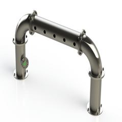 Draft Beer Bridge Tower | 5 Faucet Holes - ACU Precision Sheet Metal