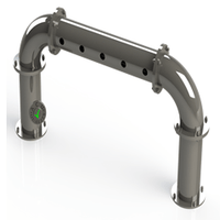 Thumbnail for Draft Beer Bridge Tower | 5 Faucet Holes | Mirror Finish - ACU Precision Sheet Metal