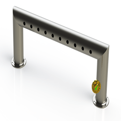 Draft Beer Pass Thru Tower | 10 Faucet Holes (39