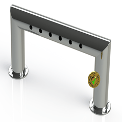 Draft Beer Pass Thru Tower | 6 Faucet Holes (29