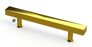 Draft Beer T-Tower | Double Pedestal | 72" Box | No Faucet Holes | Brass - ACU Precision Sheet Metal
