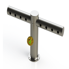 Metro Tee Draft Beer Tower | 8 Faucet Holes | Stainless Steel # 4 - ACU Precision Sheet Metal