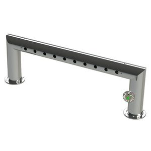 Modular Draft Beer Pass Thru Tower | 10 Faucet Holes | 41" Long | S/S # 8