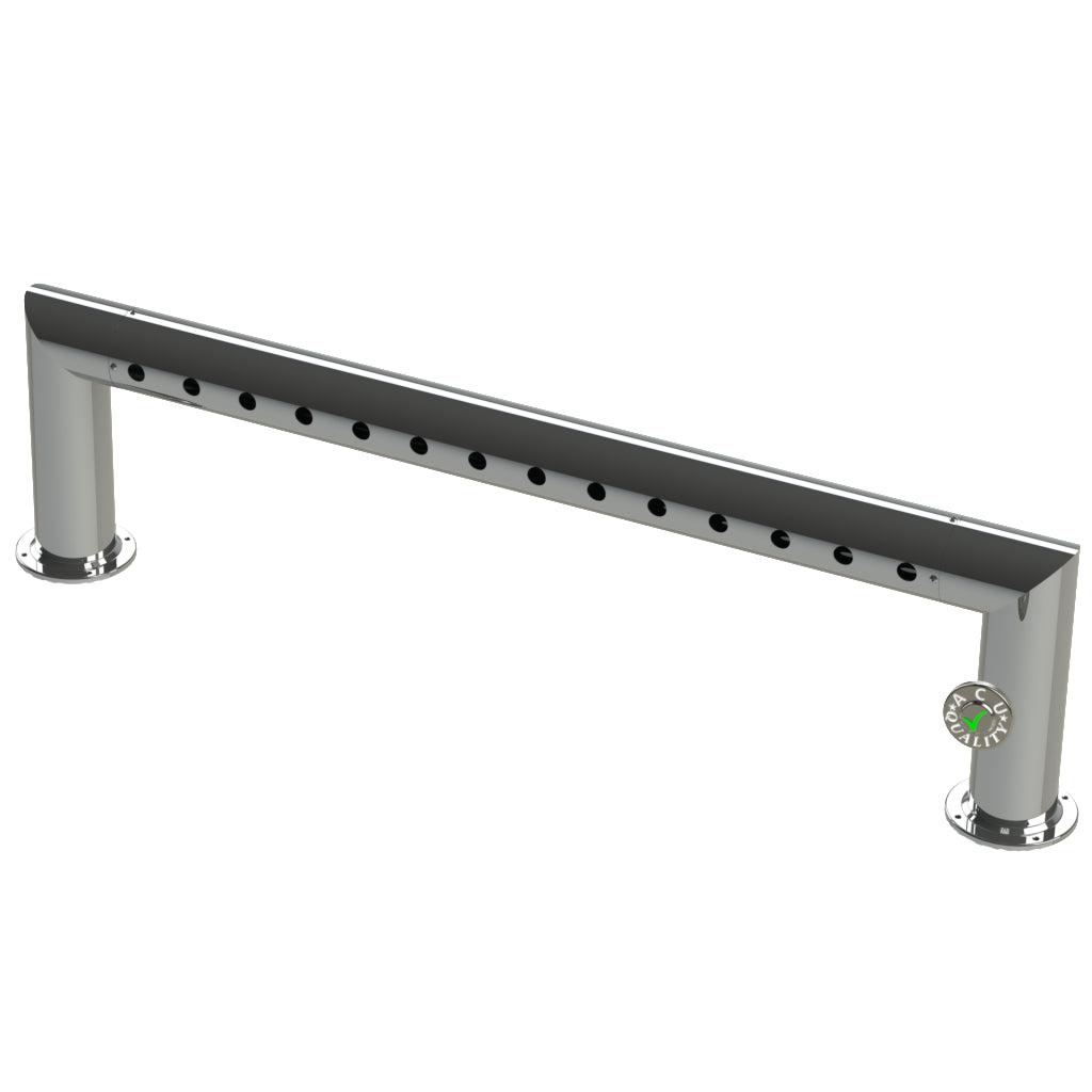 Modular Draft Beer Pass Thru Tower | 14 Faucet Holes | 53" Long | S/S # 8