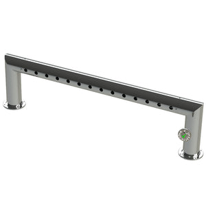 Modular Draft Beer Pass Thru Tower | 14 Faucet Holes | 53" Long | S/S # 8