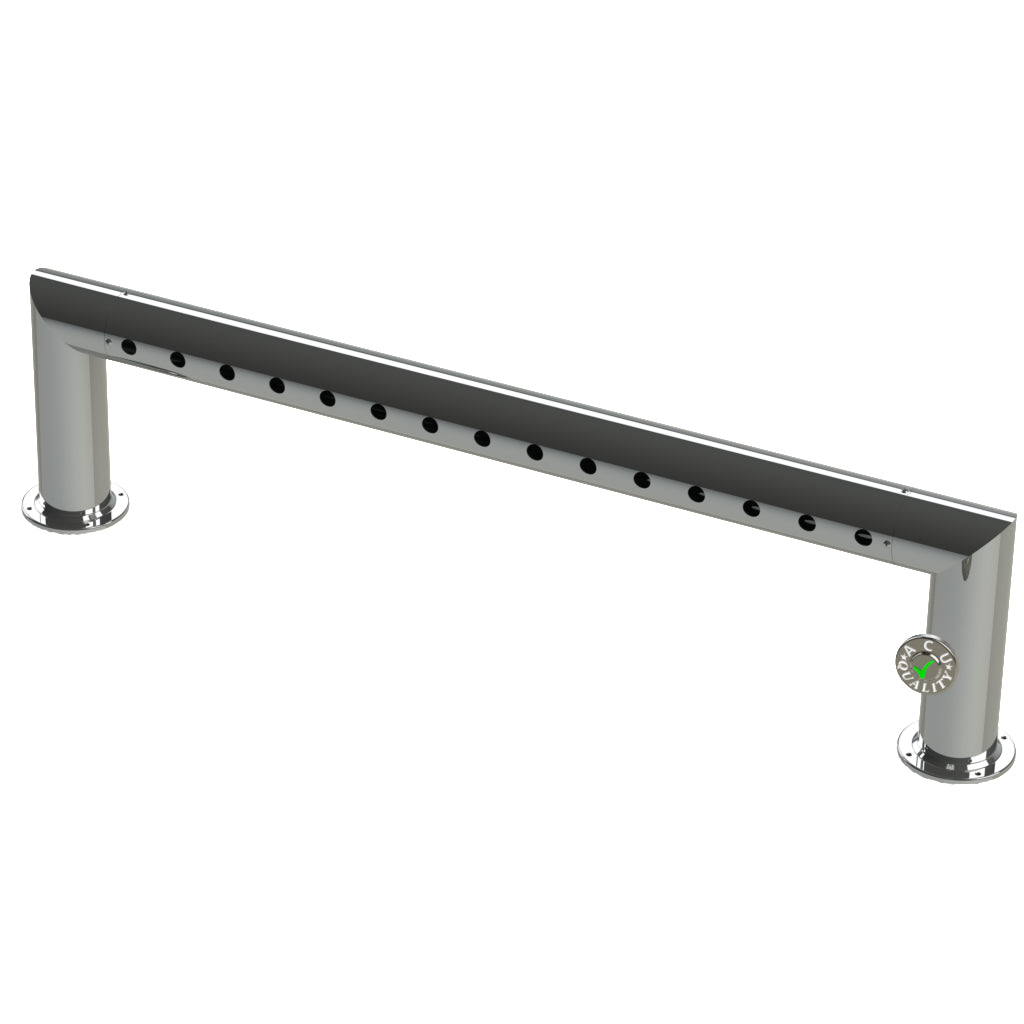 Modular Draft Beer Pass Thru Tower | 15 Faucet Holes | 56" Long | S/S # 8