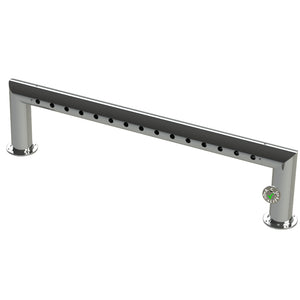 Modular Draft Beer Pass Thru Tower | 15 Faucet Holes | 56" Long | S/S # 8