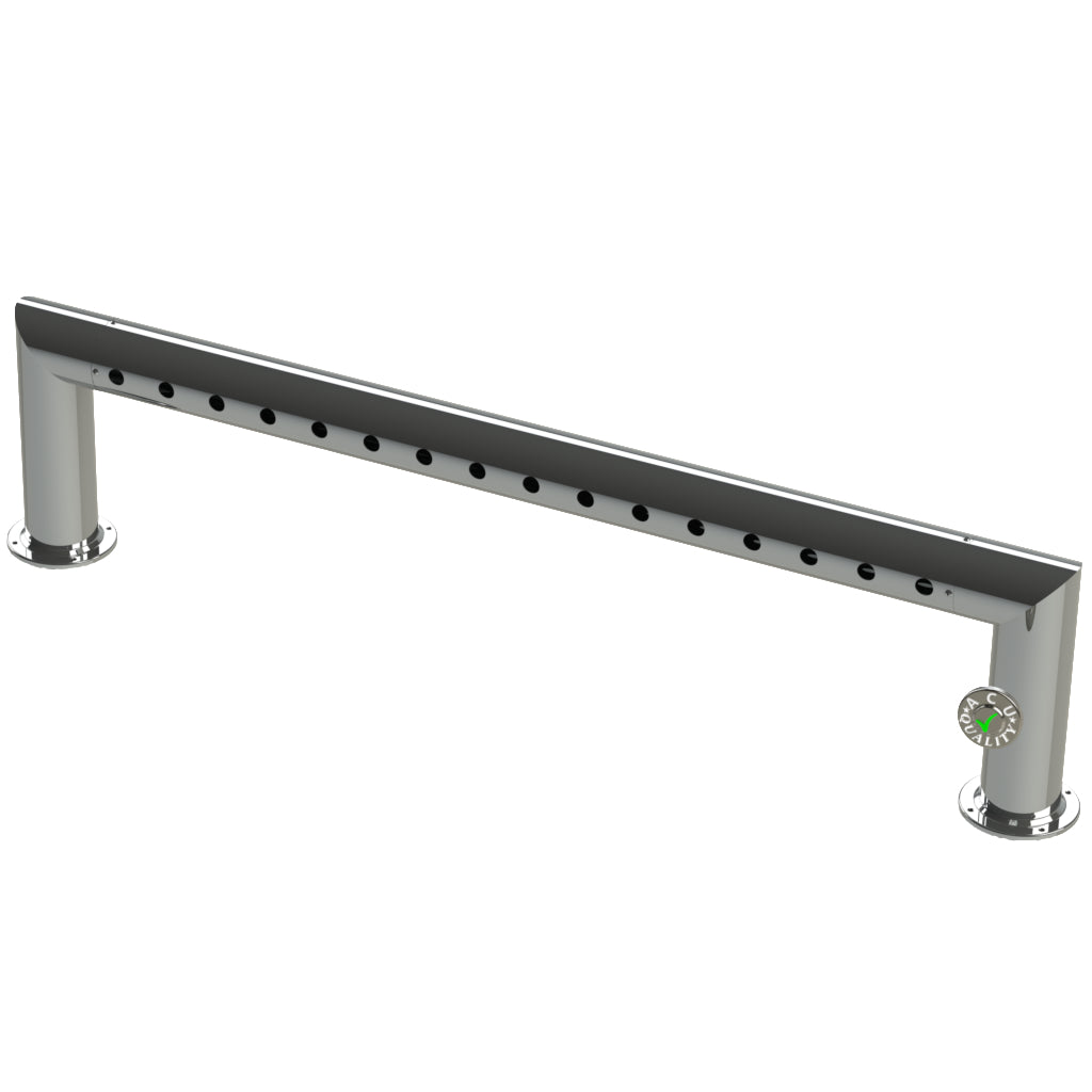 Modular Draft Beer Pass Thru Tower | 16 Faucet Holes | 59" Long | S/S # 8