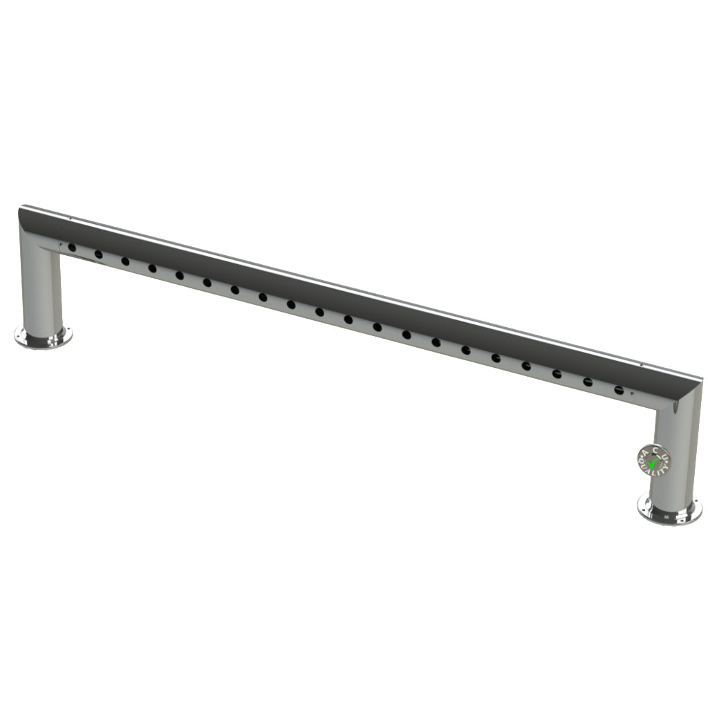 Modular Draft Beer Pass Thru Tower | 20 Faucet Holes | 71" Long | S/S # 8