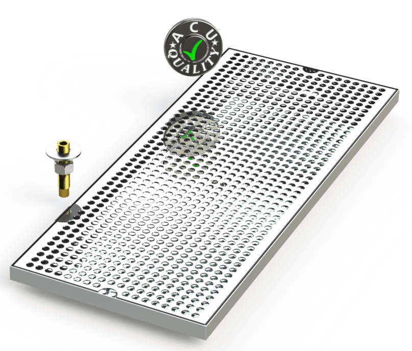 10 X 24 Surface Mount Drip Tray with Drain