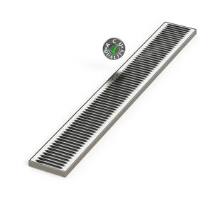 5" X 40" X 3/4 Surface Mount Drip Tray | No Drain | S/S # 4 - ACU Precision Sheet Metal