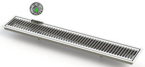 Flush Mount 5" X 30" Drip Tray with Double Drains | Recessed | S/S # 4