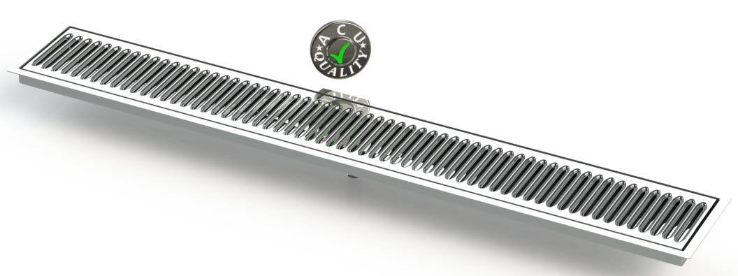Flush Mount 5" X 36" X ¾" Drip Tray | Beer Dispenser Catcher | S/S # 8 - ACU Precision Sheet Metal