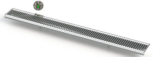 Flush Mount 5" X 45" X ¾" Drip Tray with Double Drains | Recessed | S/S # 8