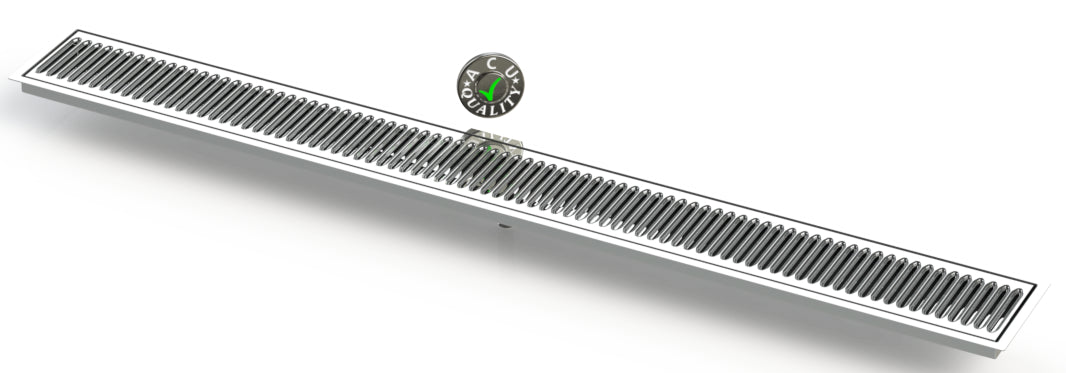 Flush Mount 5" X 48" X ¾" Drip Tray | Beer Dispenser Catcher | S/S # 8- ACU Precision Sheet Metal
