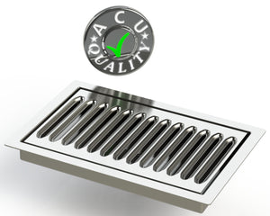 Flush Mount 5" X 8" X ¾" Drip Tray | Beer Dispenser Catcher | S/S # 4 - ACU Precision Sheet Metal