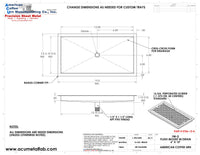 Thumbnail for RECESSED DRIP TRAY BRASS POLISHED 6 X 12 DRAWING 