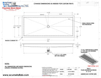 Thumbnail for RECESSED DRIP TRAY BRASS POLISHED 6 X 16 DRAWING 