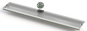 Flush Mount 6" X 36" X ¾" Drip Tray | Recessed Beer Tray | Stainless Steel - ACU Precision Sheet Metal